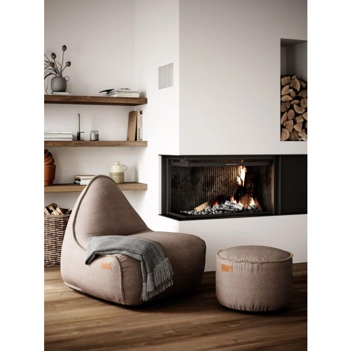 SACKit Canvas Lounge Chair Sitzsack - 96x80x70 Cm - Sand 6 SACKit Canvas Lounge Chair Sitzsack - 96x80x70 Cm - Sand – Bild 4