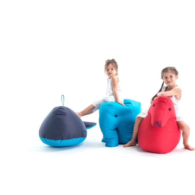 Sitting Bull Happy Zoo Ben Kinder-Sitzsack - 92x47x70 Cm - Dunkelblau 5 Sitting Bull Happy Zoo Ben Kinder-Sitzsack - 92x47x70 Cm - Dunkelblau – Bild 3