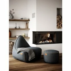SACKit Canvas Lounge Chair Sitzsack - 96x80x70 Cm - Petrol -Leitmotiv Shop unnamed file 1094