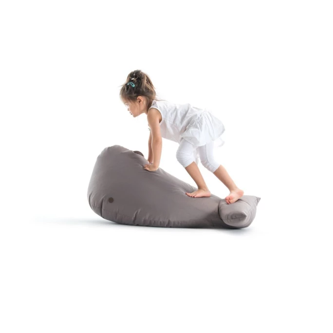 Sitting Bull Happy Zoo Ben Kinder-Sitzsack - 92x47x70 Cm - Graubraun 6 Sitting Bull Happy Zoo Ben Kinder-Sitzsack - 92x47x70 Cm - Graubraun – Bild 4