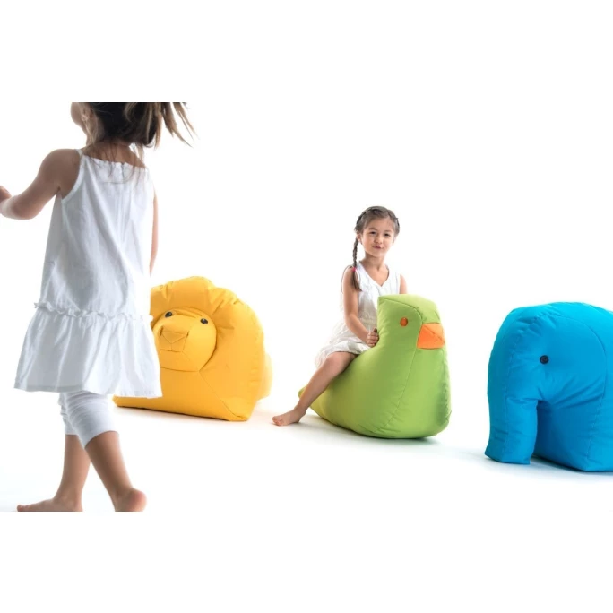 Sitting Bull Happy Zoo Fine Kinder-Sitzsack - 79x59x37 Cm - Grün 5 Sitting Bull Happy Zoo Fine Kinder-Sitzsack - 79x59x37 Cm - Grün – Bild 3