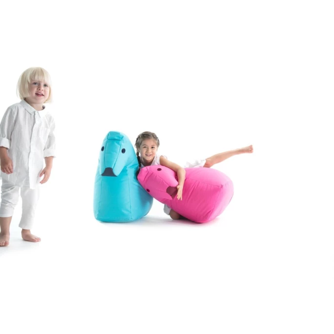 Sitting Bull Happy Zoo Lotte Kinder-Sitzsack - 81x67x37 Cm - Hellblau 6 Sitting Bull Happy Zoo Lotte Kinder-Sitzsack - 81x67x37 Cm - Hellblau – Bild 4