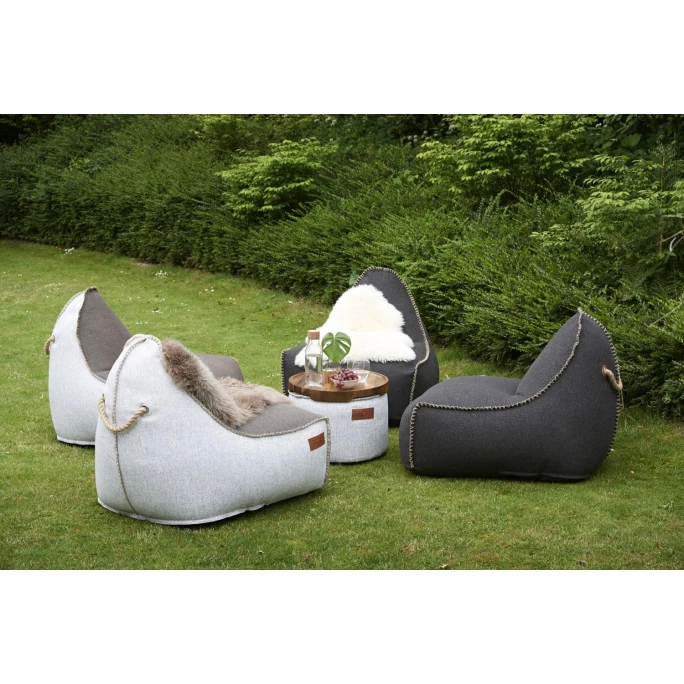 SACKit Cobana Lounge Chair Sitzsack - 96x80x70 Cm - Brown-white 6 SACKit Cobana Lounge Chair Sitzsack - 96x80x70 Cm - Brown-white – Bild 4