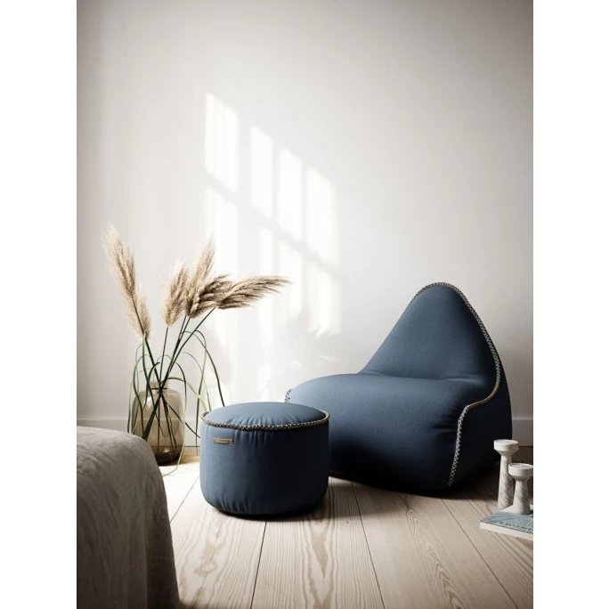 SACKit Cura Lounge Chair Sitzsack - 96x80x70 Cm - Dark Blue 6 SACKit Cura Lounge Chair Sitzsack - 96x80x70 Cm - Dark Blue – Bild 4