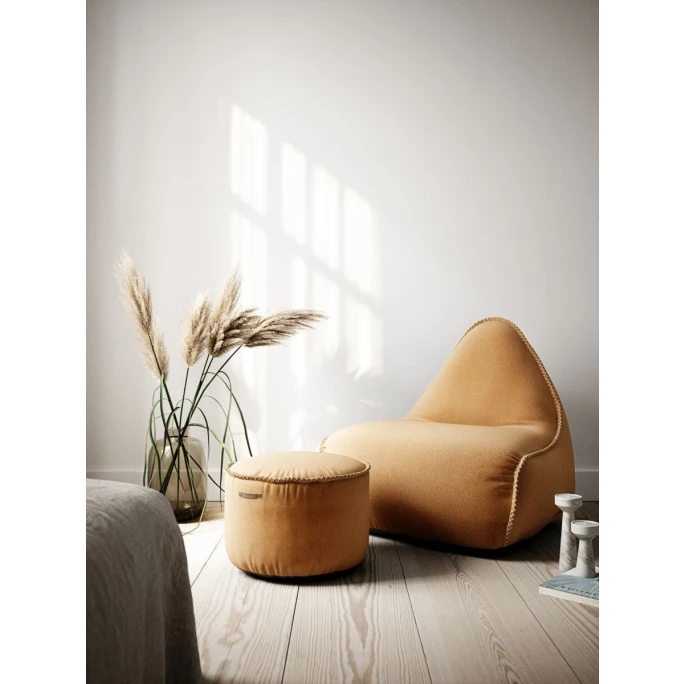 SACKit Cura Lounge Chair Sitzsack - 96x80x70 Cm - Curry 5 SACKit Cura Lounge Chair Sitzsack - 96x80x70 Cm - Curry – Bild 3