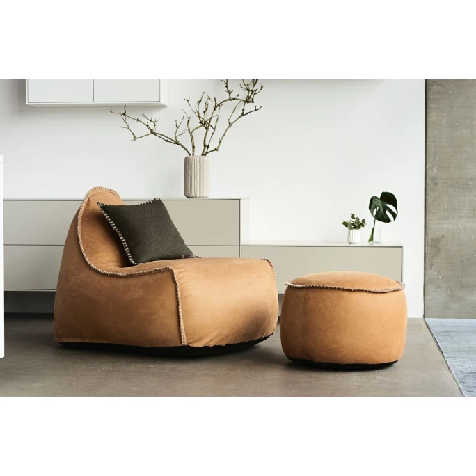 SACKit Dunes Lounge Chair Sitzsack - 96x80x70 Cm - Cognac 6 SACKit Dunes Lounge Chair Sitzsack - 96x80x70 Cm - Cognac – Bild 4