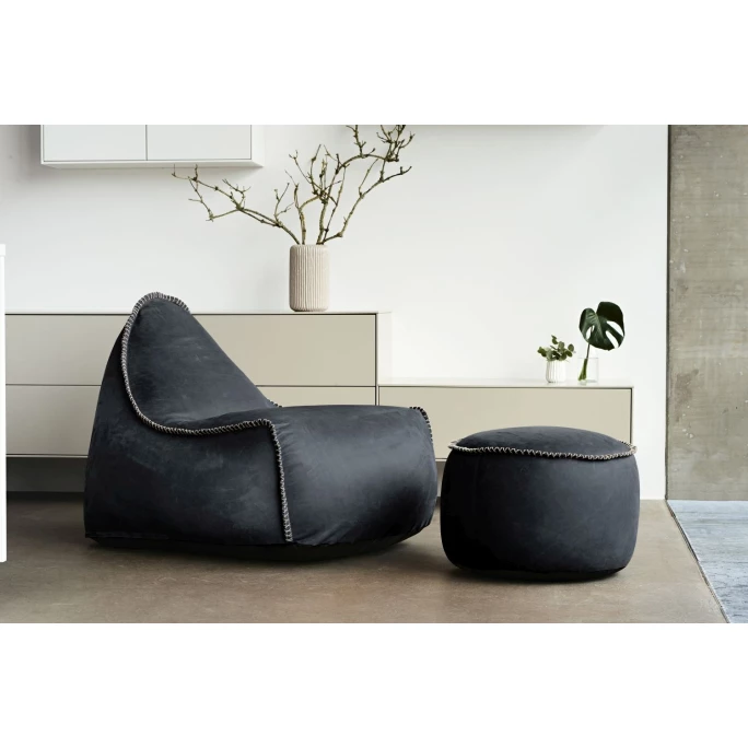 SACKit Dunes Lounge Chair Sitzsack - 96x80x70 Cm - Anthrazite 7 SACKit Dunes Lounge Chair Sitzsack - 96x80x70 Cm - Anthrazite – Bild 5