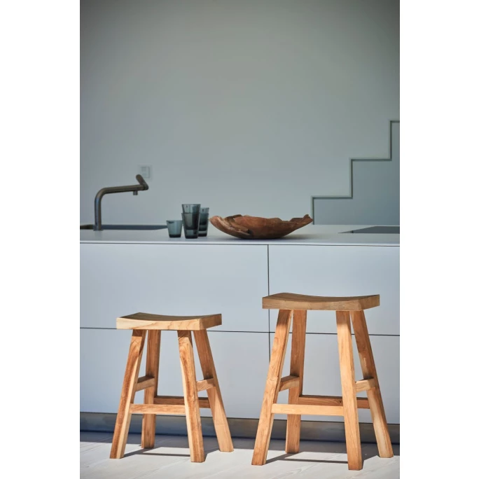 Jan Kurtz CURVE Barhocker - 72x50x40 Cm - Teak 6 Jan Kurtz CURVE Barhocker - 72x50x40 Cm - Teak – Bild 4