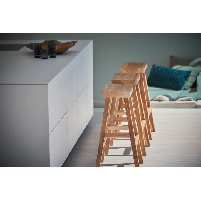 Jan Kurtz CURVE Barhocker - 72x50x40 Cm - Teak 7 Jan Kurtz CURVE Barhocker - 72x50x40 Cm - Teak – Bild 5