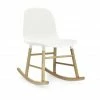 Normann Copenhagen Normann Form Rocking Oak Schaukelstuhl - H 73 X B 47 X T 67 Cm - White / Eiche