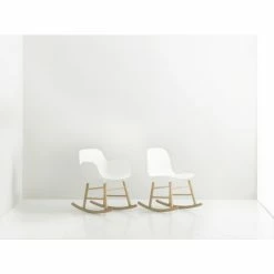 Normann Copenhagen Normann Form Rocking Oak Schaukelstuhl - H 73 X B 47 X T 67 Cm - White / Eiche -Leitmotiv Shop unnamed file 1465