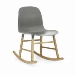 Normann Copenhagen Normann Form Rocking Oak Schaukelstuhl - H 73 X B 47 X T 67 Cm - Grey / Eiche