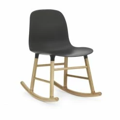 Normann Copenhagen Normann Form Rocking Oak Schaukelstuhl - H 73 X B 47 X T 67 Cm - Black / Eiche