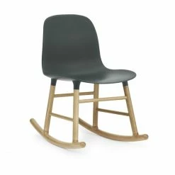Normann Copenhagen Normann Form Rocking Oak Schaukelstuhl - H 73 X B 47 X T 67 Cm - Green / Eiche
