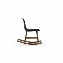 Normann Copenhagen Normann Form Rocking Walnut Schaukelstuhl - H 73 X B 47 X T 67 Cm - Black / Walnuss -Leitmotiv Shop unnamed file 1503