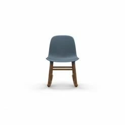 Normann Copenhagen Normann Form Rocking Walnut Schaukelstuhl - H 73 X B 47 X T 67 Cm - Blue / Walnuss -Leitmotiv Shop unnamed file 1506