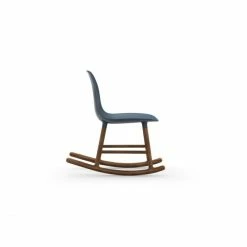 Normann Copenhagen Normann Form Rocking Walnut Schaukelstuhl - H 73 X B 47 X T 67 Cm - Blue / Walnuss -Leitmotiv Shop unnamed file 1507
