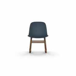 Normann Copenhagen Normann Form Rocking Walnut Schaukelstuhl - H 73 X B 47 X T 67 Cm - Blue / Walnuss -Leitmotiv Shop unnamed file 1508