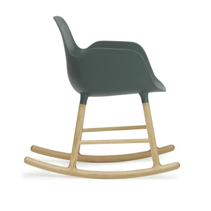 Normann Form Rocking Oak Schaukelstuhl mit Armlehne - H 73 x B 56 x T 67 cm - green / Eiche Normann Copenhagen Normann Form Rocking Oak Schaukelstuhl Mit Armlehne - H 73 X B 56 X T 67 Cm - Green / Eiche -Leitmotiv Shop unnamed file 1535