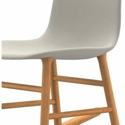 Normann Copenhagen Normann Rocking Oak Schaukelstuhl Textil-gepolstert - H 73 X B 47 X T 67 Cm - White -Leitmotiv Shop unnamed file 1572