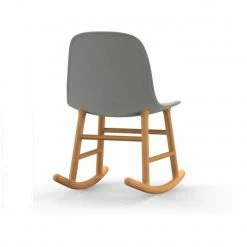 Normann Copenhagen Normann Rocking Oak Schaukelstuhl Textil-gepolstert - H 73 X B 47 X T 67 Cm - White -Leitmotiv Shop unnamed file 1598