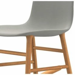 Normann Copenhagen Normann Rocking Oak Schaukelstuhl Textil-gepolstert - H 73 X B 47 X T 67 Cm - White -Leitmotiv Shop unnamed file 1599