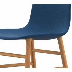 Normann Copenhagen Normann Rocking Oak Schaukelstuhl Textil-gepolstert Steelcut Trio - H 73 X B 47 X T 67 Cm - Blue 753 -Leitmotiv Shop unnamed file 1612