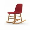 Normann Copenhagen Normann Rocking Oak Schaukelstuhl Textil-gepolstert Steelcut Trio - H 73 X B 47 X T 67 Cm - Red 553 -Leitmotiv Shop unnamed file 1614