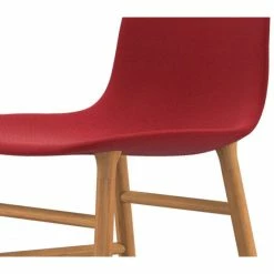 Normann Copenhagen Normann Rocking Oak Schaukelstuhl Textil-gepolstert Steelcut Trio - H 73 X B 47 X T 67 Cm - Red 553 -Leitmotiv Shop unnamed file 1617