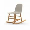 Normann Copenhagen Normann Rocking Oak Schaukelstuhl Leder-gepolstert - H 73 X B 47 X T 67 Cm - White -Leitmotiv Shop unnamed file 1619
