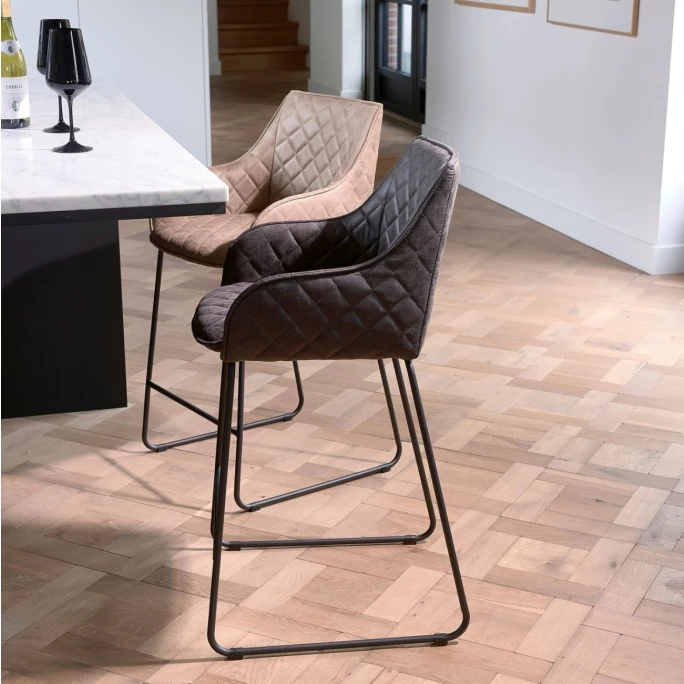 Riviera Maison Rivièra Maison Frisco Drive Barhocker - 42x51x97 Cm - Espresso 4 Riviera Maison Rivièra Maison Frisco Drive Barhocker - 42x51x97 Cm - Espresso – Bild 2