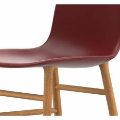 Normann Copenhagen Normann Rocking Oak Schaukelstuhl Leder-gepolstert Tango - H 73 X B 47 X T 67 Cm - Red 41578 -Leitmotiv Shop unnamed file 1630
