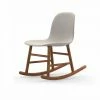 Normann Copenhagen Normann Rocking Walnut Schaukelstuhl Textil-gepolstert - H 73 X B 47 X T 67 Cm - White -Leitmotiv Shop unnamed file 1631