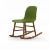 Normann Copenhagen Normann Rocking Walnut Schaukelstuhl Textil-gepolstert Fame - H 73 X B 47 X T 67 Cm - Green - 68035 -Leitmotiv Shop unnamed file 1650