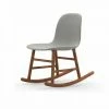 Normann Copenhagen Normann Rocking Walnut Schaukelstuhl Textil-gepolstert - H 73 X B 47 X T 67 Cm - White -Leitmotiv Shop unnamed file 1660