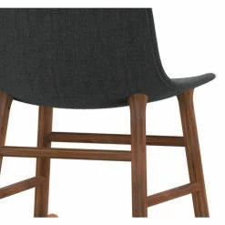 Normann Copenhagen Normann Rocking Walnut Schaukelstuhl Textil-gepolstert Steelcut - H 73 X B 47 X T 67 Cm - Grey 113 -Leitmotiv Shop unnamed file 1666