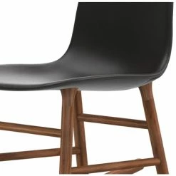 Normann Copenhagen Normann Rocking Walnut Schaukelstuhl Leder-gepolstert Tango - H 73 X B 47 X T 67 Cm - Dark Grey 41580 -Leitmotiv Shop unnamed file 1690