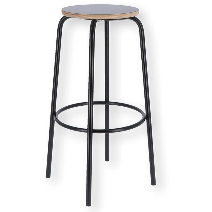 Jan Kurtz PARIS Barhocker - Ø 32 Cm - Höhe 75 Cm - Schwarz/schwarz 5 Jan Kurtz PARIS Barhocker - Ø 32 Cm - Höhe 75 Cm - Schwarz/schwarz – Bild 3