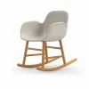 Normann Copenhagen Normann Rocking Oak Schaukelstuhl Armchair Leder-gepolstert - H 73 X B 56 X T 67 Cm - White -Leitmotiv Shop unnamed file 1746
