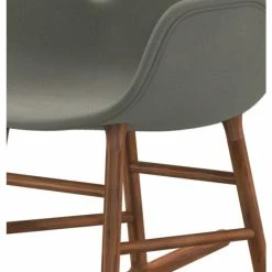 Normann Copenhagen Normann Rocking Walnut Schaukelstuhl Textil-gepolstert Fame - H 73 X B 56 X T 67 Cm - Grey 61136 -Leitmotiv Shop unnamed file 1766