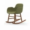 Normann Copenhagen Normann Rocking Walnut Schaukelstuhl Textil-gepolstert Breeze - H 73 X B 56 X T 67 Cm - Green - 4803 -Leitmotiv Shop unnamed file 1799