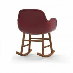 Normann Copenhagen Normann Rocking Walnut Schaukelstuhl Leder-gepolstert Tango - H 73 X B 56 X T 67 Cm - Red 41578 4 Normann Copenhagen Normann Rocking Walnut Schaukelstuhl Leder-gepolstert Tango - H 73 X B 56 X T 67 Cm - Red 41578 -Leitmotiv Shop unnamed file 1818
