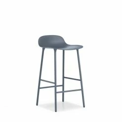 Normann Copenhagen Form Barstuhl Steel - Sitzhöhe 65 Cm - B 43 X T 43 Cm - Blue