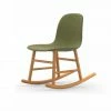 Normann Copenhagen Normann Rocking Oak Schaukelstuhl Textil-gepolstert Breeze Fusion - H 73 X B 47 X T 67 Cm - Green - 4803 -Leitmotiv Shop unnamed file 1834