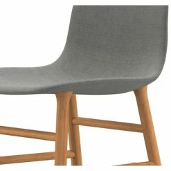Normann Copenhagen Normann Rocking Oak Schaukelstuhl Textil-gepolstert Remix - H 73 X B 47 X T 67 Cm - Grey 123 -Leitmotiv Shop unnamed file 1844
