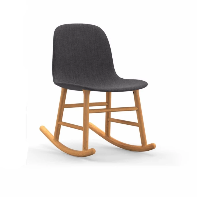 Normann Rocking Oak Schaukelstuhl Textil-gepolstert remix - H 73 x B 47 x T 67 cm - dark grey 163 Normann Copenhagen Normann Rocking Oak Schaukelstuhl Textil-gepolstert Remix - H 73 X B 47 X T 67 Cm - Dark Grey 163 -Leitmotiv Shop unnamed file 1847