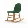 Normann Copenhagen Normann Rocking Oak Schaukelstuhl Textil-gepolstert Remix - H 73 X B 47 X T 67 Cm - Green - 982 -Leitmotiv Shop unnamed file 1854