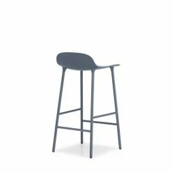Normann Copenhagen Form Barstuhl Steel - Sitzhöhe 65 Cm - B 43 X T 43 Cm - Blue -Leitmotiv Shop unnamed file 186
