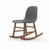 Normann Copenhagen Normann Rocking Walnut Schaukelstuhl Textil-gepolstert Breeze - H 73 X B 47 X T 67 Cm - Grey 4003 -Leitmotiv Shop unnamed file 1862
