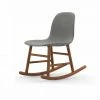Normann Copenhagen Normann Rocking Walnut Schaukelstuhl Textil-gepolstert Remix - H 73 X B 47 X T 67 Cm - Grey 123 -Leitmotiv Shop unnamed file 1885